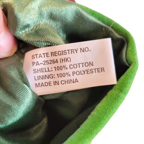 Christmas Stockings Set of 2 Green Red Embroidered Rhinestone 19" Holiday Decor - Picture 14 of 16